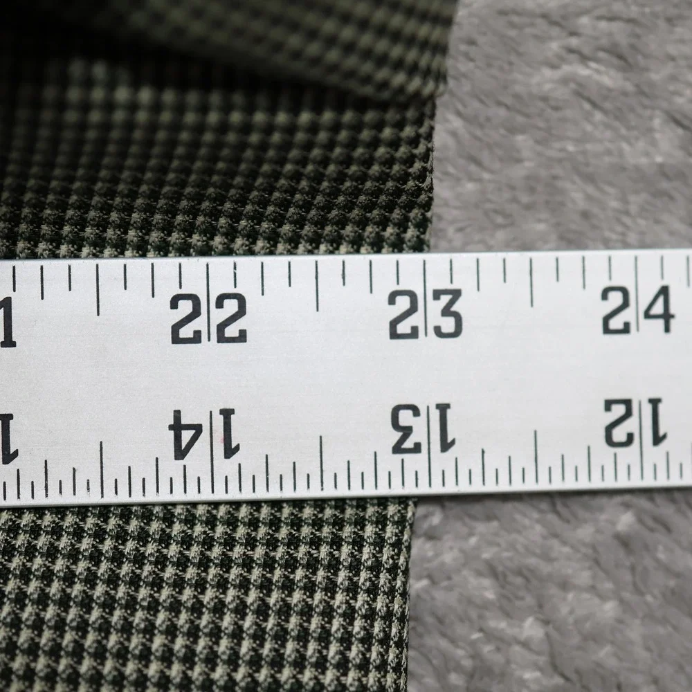 Ermenegildo Zegna Sport Coat Men 46 Green Check Two-Button Australian Wool Italy